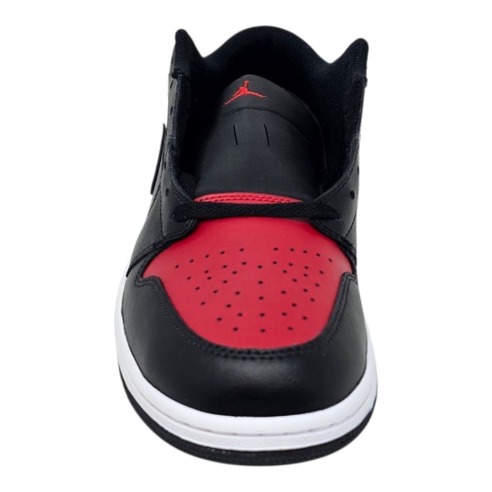 Nike Air Jordan 1 Low Bred Twist Black Red White 553558-067 Size 12 Brand New - Picture 3 of 8